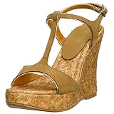 Bongo Womens T-Time Cork Wedge Sandal