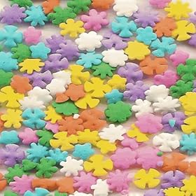 Flower Cake Decorations(9413) - WILDFLOWERS EDIBLE Candy Confetti Sprinkles for Cakes, Cupcakes & Cookies