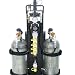 Air Systems MP-4R 16" Width, 42" Height, 21" Depth, 4500psi Multi-Pak 2-Cylinder Fire Rescue Bottled Air Cart With Handle And 4 Outlet Manifold