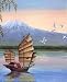 Alan Fairbrass Oriental Junk Art Print POSTER RARE OOP - 16" x 20"