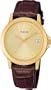 Gold Tone Dress Watch Champagne Dial