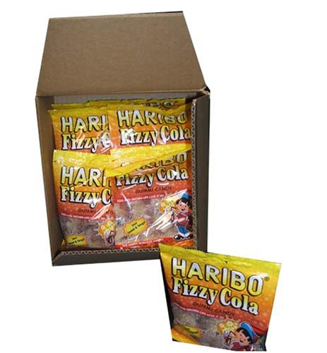 Haribo Gummi Candy, Fizzy Cola, 5-ounce Bags (Pack of 12) by Haribo