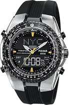 Pulsar Men's Tech Gear Flight Computer Watch #PM7003