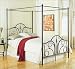 Contour - Matte Black Finish - Full Size Canopy Bed with Frame - By Fashion Bed Group