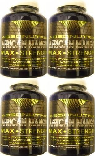 4 Bottles – Absonutrix African Mango Max Strength – 360 Slimming Capsules Total – Healthiest Way to Lose Weight!