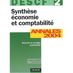DESCF, num�ro 2 : Synth�se �conomie et comptabilit�