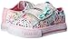 Skechers Kids Twinkle Toes Shuffles Sweet Steps Light-Up Sneaker,Pink/Multi,11 M US Toddler