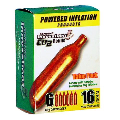Innovations 16g Non-Threaded CO2 Cartridge, 6-Pack