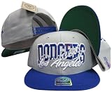 Los Angeles Dodgers Gray/Blue Two TonePlastic Snapback Adjustable Plastic Snap Back Hat / Cap