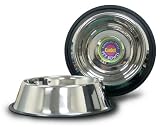  : 32 oz. No-Tip/No-Slip Stainless Bowls