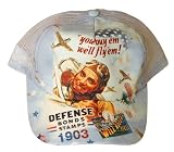 Defense Patriotic Hat w/ WWII Image USA Made by FlagClothes