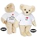 15" "I HEART Dad" Personalized T-Shirt Bear - Buttercream Fur