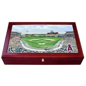 Anaheim Angels Edison Field Stadium Colorprint Desk Box by 