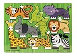 kids and infants educational toys item: Safari Mix N Match Puzzle