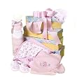 "Towering Layette" Newborn Baby Girl Gift Tower
