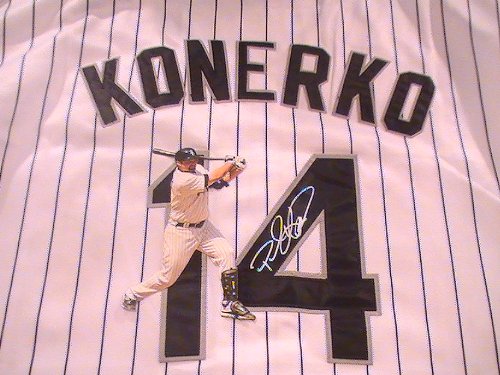 PAUL KONERKO SIGNED AUTOGRAPHED JERSEY CHICAGO WHITE SOX COA + HOLOGRAM