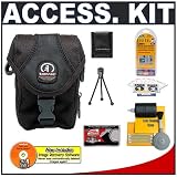 Tamrac 5290 Compact Digital T90 Camera Bag (Black) + Accessory Kit for Nikon Coolpix, Canon Powershot, Pentax Optio, Olympus Stylus, Fuji Finepix, Kodak Easyshare, Casio, Samsung and Sony Cyber-Shot Digital Cameras