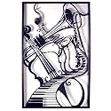 "Jazz Rhapsody" Large Steel Wall Sculpture