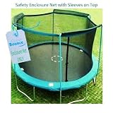 Upper Bounce Trampoline Enclosure Safety Net with Sleeves on top Fits For 12-Feet Round Frame Using 3 Arches (Poles Sold Separately)