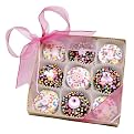 Good Fortunes® Baby Girl Box of 9 Chocolate Oreos - Dark/ White Chocolate