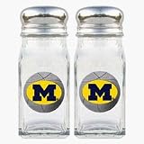 Review Bergamot  / Michigan Wolverines Basketball Shaped Logo Salt and Pepper Shaker Set