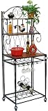 Medium Baker Rack w/ Wine Bottle Holders