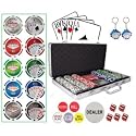 Royal Flush Suited 300 Pieces 11.5 Gram Clay Composite Gambling Poker Chips Chipset.