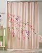 Cherry Blossom & Butterflies Pink Shower Curtain by Winston Brands