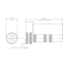 Dixon BTN75 Brass Twist Nozzle, 3/4" GHT, 4" Length