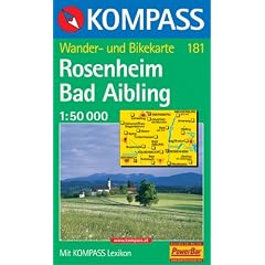 Rosenheim, Bad Aibling, Wasserburg am Inn: Wander- und Bikekarte. GPS-genau. 1:50.000