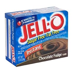 Jell-O Sugar-Free Instant Pudding & Pie Filling, Chocolate Fudge, 1.4-Ounce Boxes (Pack of 24)