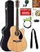 Fender CD-60SCE Dreadnought Acoustic-Electric Guitar - Natural Bundle with Hard Case, Cable, Tuner, Strap, Strings, Picks, Austin Bazaar Instructional DVD, and Polishing Cloth