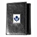 Toronto Maple Leafs Black Leather Trifold Wallet Image