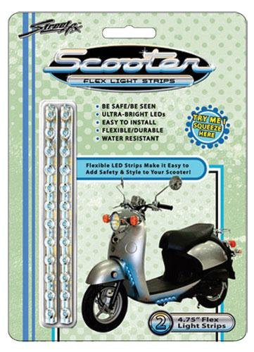 Buztronics/Street FX Scooter Flex Light Strips - White 1044294