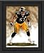 Pittsburgh Steelers Framed James Farrior Pittsburgh Steelers Large Giclee 18 X 22 - Black