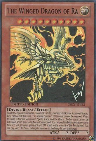 Yu-Gi-Oh! - The Winged Dragon of Ra (ORCS-ENSE2) - Order of Chaos: Special Edition - Limited Edition - Super Rare On Sale