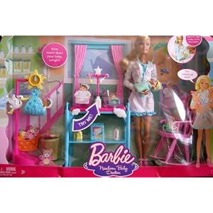 Barbie Newborn Baby Doctor Playset w 2 Babies (2008) by Barbie Newborn BaDoctor Playset