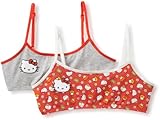 Hello Kitty Girls 7-16 Flowers Hearts And Friends 2 Pack Crop Bra
