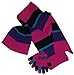 N'Ice Caps Kids 3-6 Years Striped Beanie/Scarf/Magic Glove Knitted Set