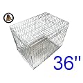 Ellie-Bo Silver 36 inch Large 2 Door Folding Dog Puppy Cage