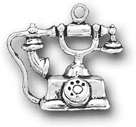 Sterling Silver Old Fashioned Phone