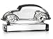 Modellauto, Glas Statue für Vitrine VW Käfer, transparent, Bleikristall, 10,5 cm, CARS (GERMAN CRYSTAL powered by CRISTALICA)