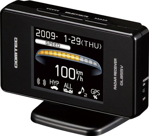コムテック(COMTEC) 超高感度トリプルエンジン搭載GPSアンテナ内蔵レーダー探知機  GL855V