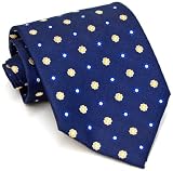 Paul Smith Navy Flower Pattern Silk Necktie 52