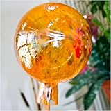 from Lauschaer Glaskunst Garden sphere from glass orange Model D 100007
