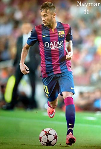 88043-M Neymar Star Brazilian FC Barcelona Soccer Football Player Wall Decoration Poster Size 23.5"x35"