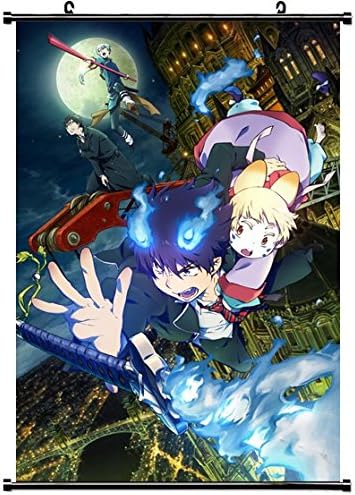 Le Ao No Exorcist Cheng Long Liu Horns Jpeg Artifacts Male Megane Okumura Rin Yukio Possible Duplicate Sword Usamaro Hanging Poster 20X28 inch