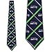 Seattle Seahawks Ties Silver Line Mens Silk Neckties