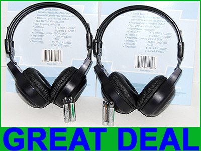 2 Infiniti Nissan Wireless Headphones Headsets