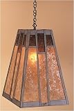 Arroyo Craftsman AH-16-BK Satin Black Asheville Craftsman / Mission Single Light Pendant from the Asheville Collection